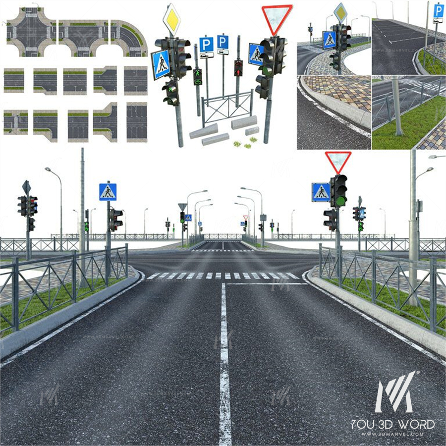 Sections of road